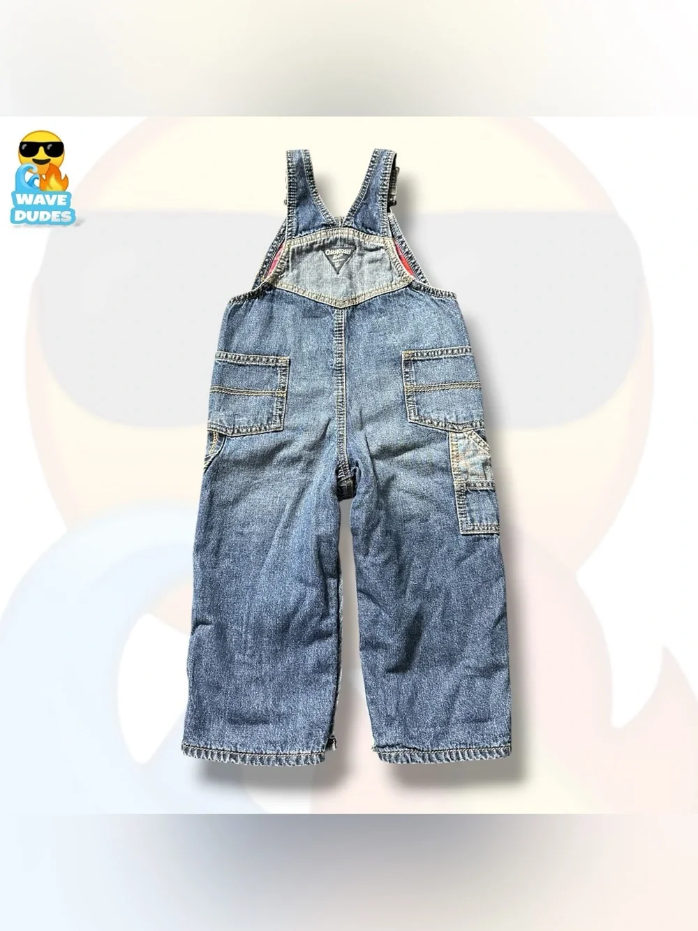 Toddler’s OshKosh B’Gosh Flannel Lined Denim Overalls
